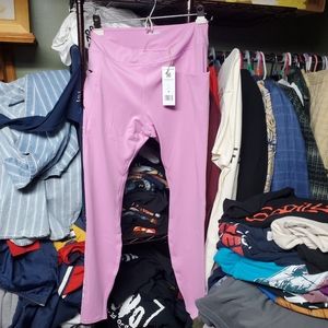 Hoka One One Womens Performance Tights 1124350/CYC Womens Large. Side zipper on